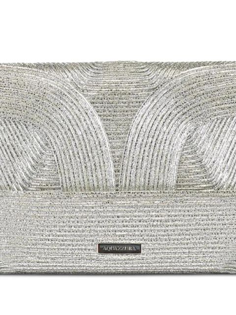 Aquazzura Vacanza clutch bag - Silver - zdjęcie produktu nr 2