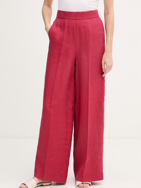 United Colors of Benetton spodnie damskie lniane - zdjęcie produktu nr 1