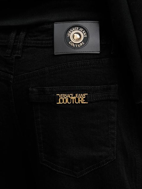 Versace Jeans Couture jeansy damskie kolor czarny 79HAB561 CDW00 - zdjęcie produktu nr 2