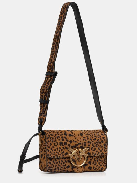 Pinko torebka zamszowa kolor brązowy 106244 A32A