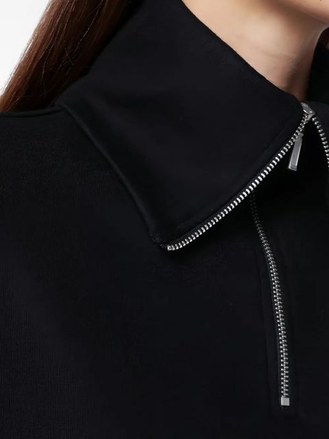 ENTIRE STUDIOS half-zip top - Black