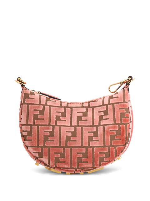 FENDI mini Fendigraphy jacquard velvet tote bag - Pink - zdjęcie produktu nr 2