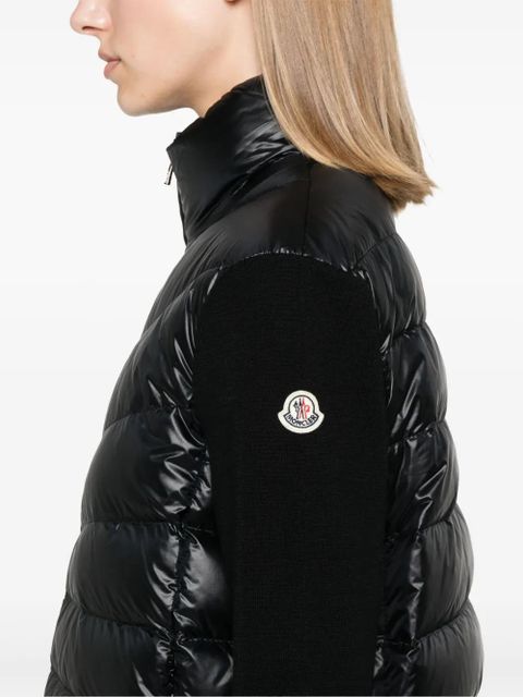 Moncler logo-appliqué jacket - Black