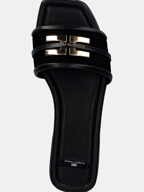 Elisabetta Franchi klapki zamszowe