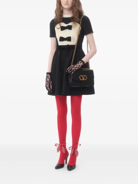 Valentino Garavani Crepe Couture bow-detail mini dress - Black