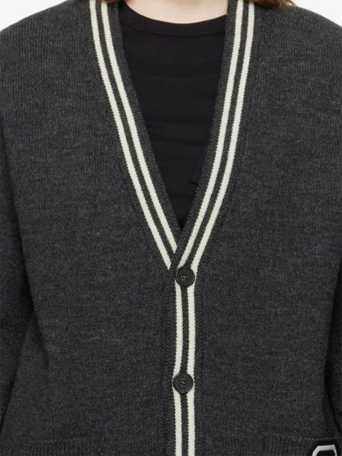 AMBUSH varsity-letter wool cardigan - Grey - zdjęcie produktu nr 2
