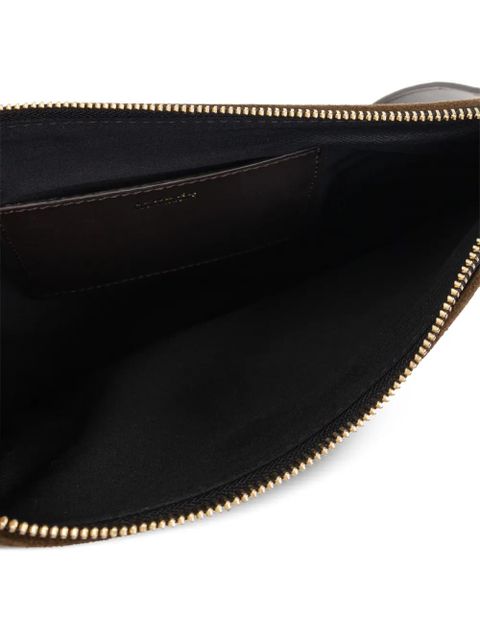 ISABEL MARANT Oskan Soft zip shoulder bag - Brown