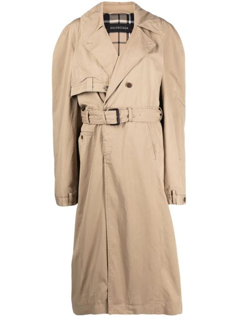 Balenciaga belted trench coat - Neutrals - zdjęcie produktu nr 1