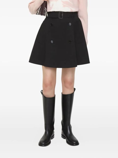 Burberry belted leather skirt - Black - zdjęcie produktu nr 1