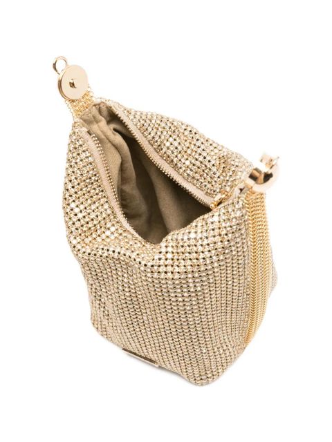 Cult Gaia Rue crystal-embellished clutch bag - Gold
