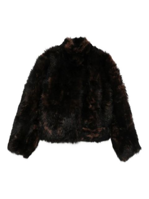 TOTEME Silky Shearling Jacket - Brown - zdjęcie produktu nr 1