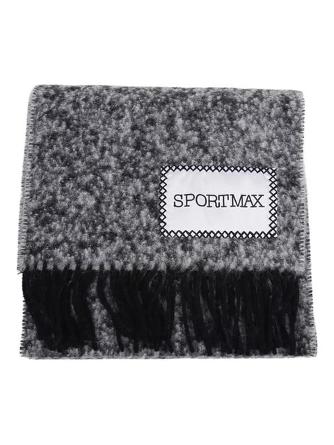 Sportmax woo blend scarf - Black - zdjęcie produktu nr 1
