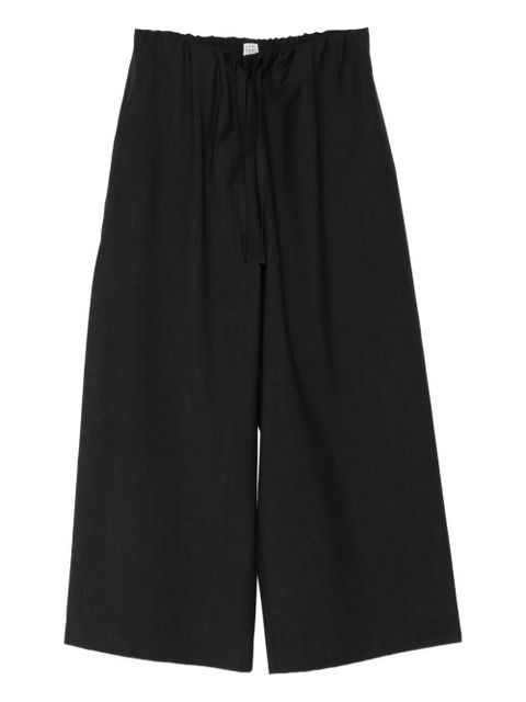 TOTEME drawstring-waist trousers - Grey - zdjęcie produktu nr 1