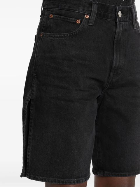 AGOLDE Vida high-rise denim shorts - Black