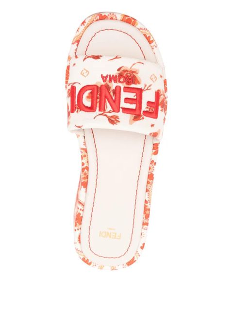 FENDI 55mm Sunshine floral-print sandals - Neutrals - zdjęcie produktu nr 2