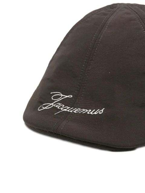 Jacquemus Le Beret Baluchon logo-embroidered cap - Brown