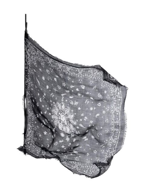 Zadig&Voltaire Nuage fringed scarf - Black - zdjęcie produktu nr 2