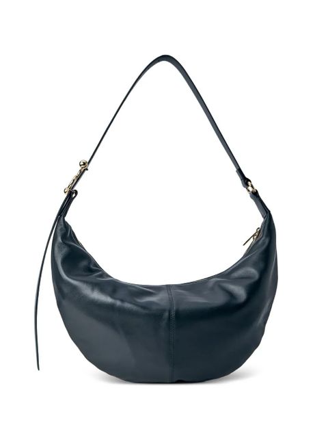 Sportmax Bruno curved adjustable-strap leather shoulder bag - Black - zdjęcie produktu nr 2