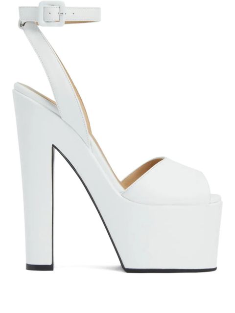 Giuseppe Zanotti Tarifa platform ankle-strap sandals - White - zdjęcie produktu nr 1