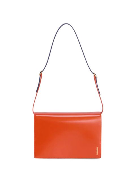 Jil Sander small File shoulder bag - Orange - zdjęcie produktu nr 1