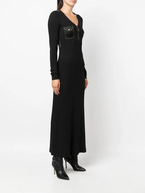 Diesel pocket-detal panelled dress - Black