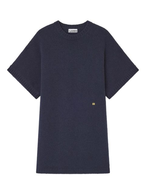 GANNI short-sleeve mini dress - Blue - zdjęcie produktu nr 1