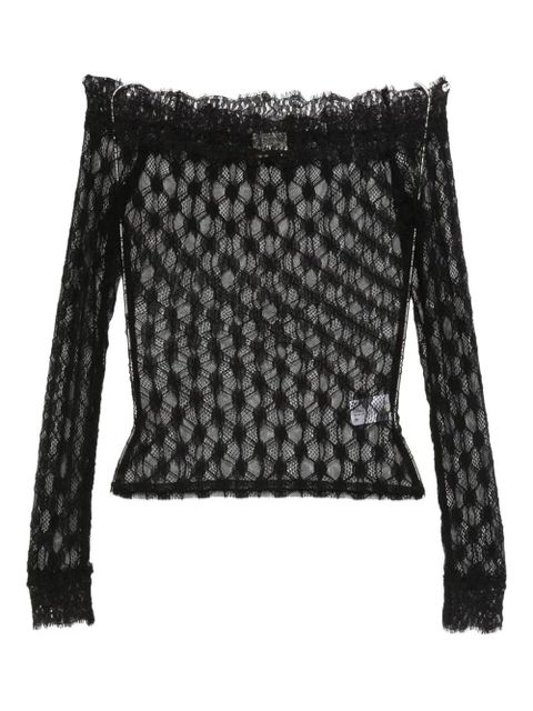 ISABEL MARANT floral-lace top - Black