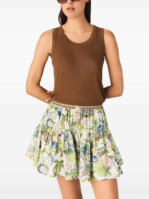 Maje ribbed-knit tank top - Brown