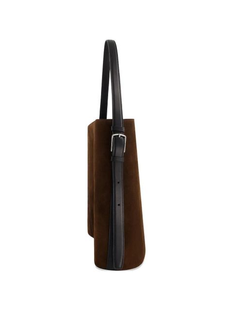 Coperni ergonomic suede tote bag - Brown