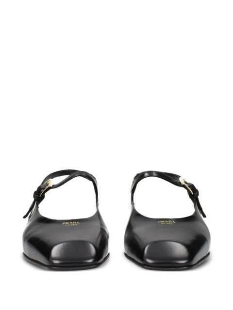 Prada square-toe slingback pumps - Black