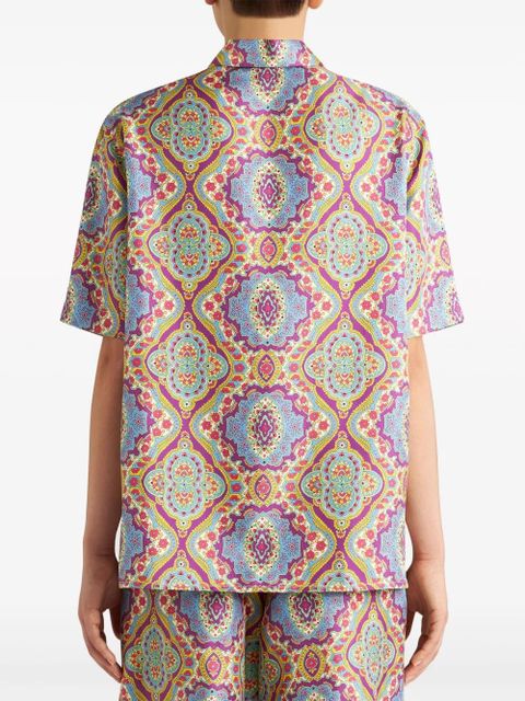 ETRO paisley-print silk shirt - Pink