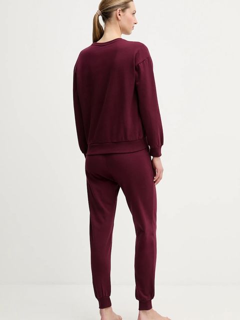 Fila dres bawełniany kolor bordowy FPW4181 - zdjęcie produktu nr 2