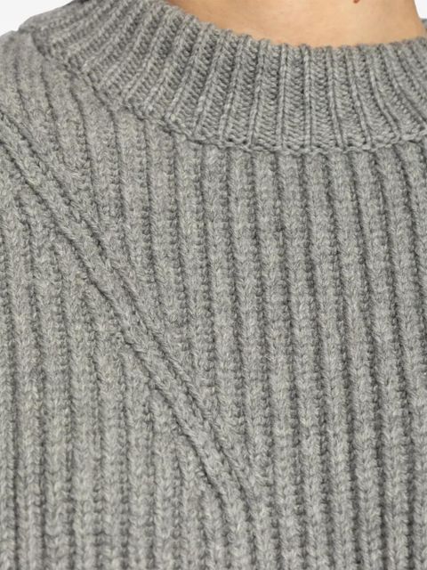 Jil Sander crew-neck wool jumper - Grey