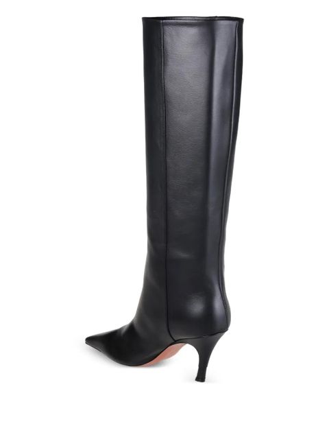 Amina Muaddi Mona zip boots - Black