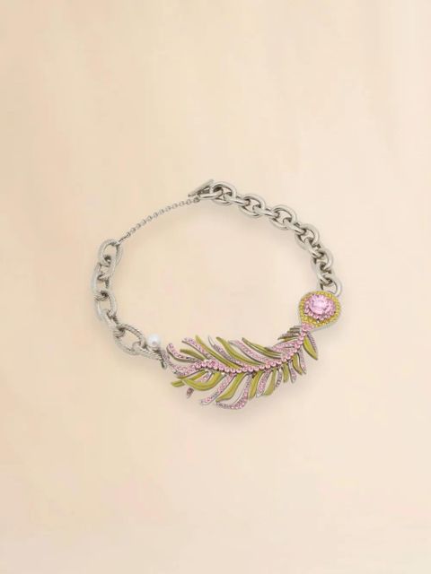 Marni feather-design necklace - Silver