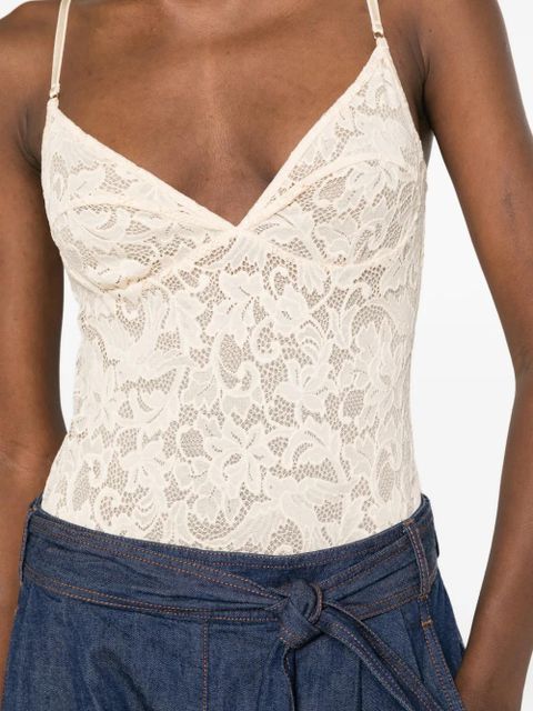 ZIMMERMANN lace-embroidered bodysuit - Neutrals