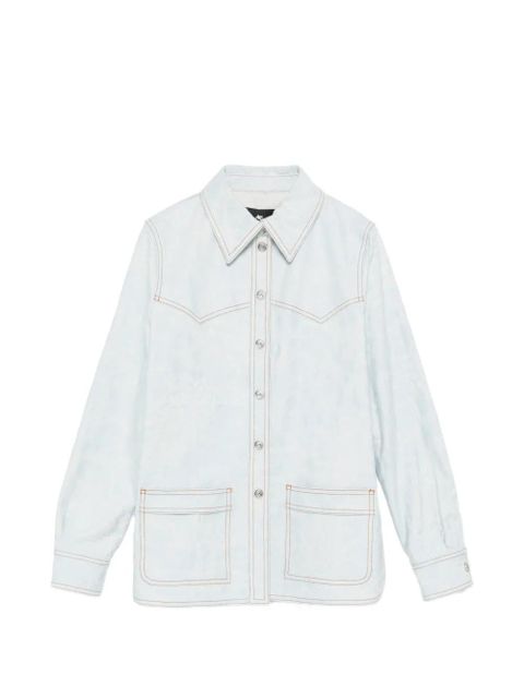 ETRO front-pocket paisley-print shirt - Blue - zdjęcie produktu nr 1