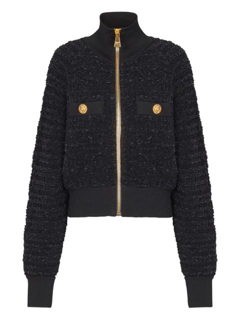 Balmain tweed bomber jacket - Black - zdjęcie produktu nr 1