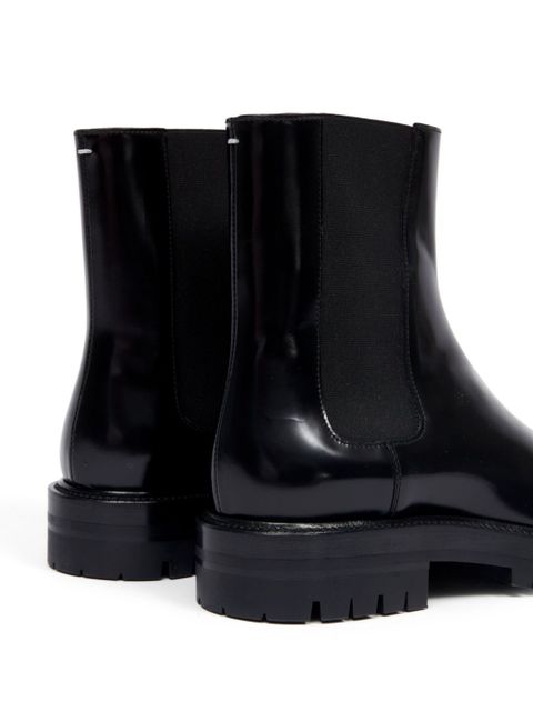 Maison Margiela Tabi leather Chelsea boots - Black