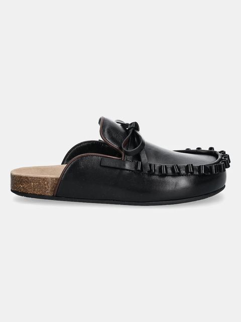 JW Anderson klapki Ruffle Loafer damskie kolor czarny LF0069 LA0323 999 - zdjęcie produktu nr 2