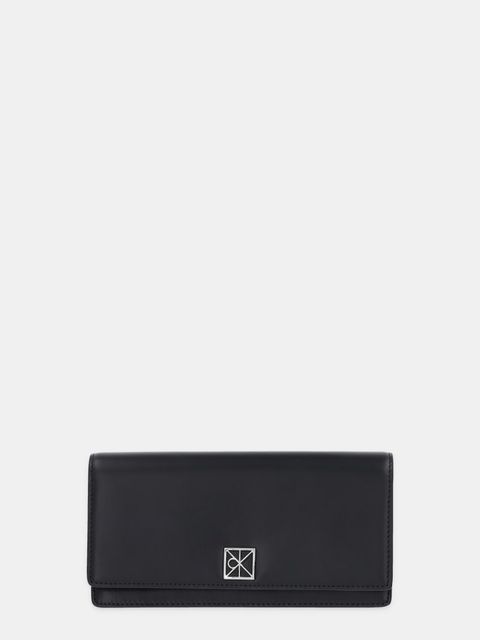 Calvin Klein portfel skórzany damski kolor czarny LV04F1098G - zdjęcie produktu nr 1