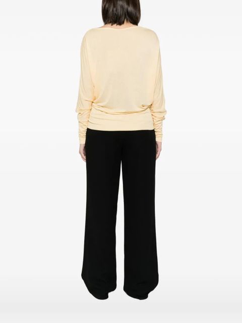 TOTEME boat-neck jersey sweater - Yellow