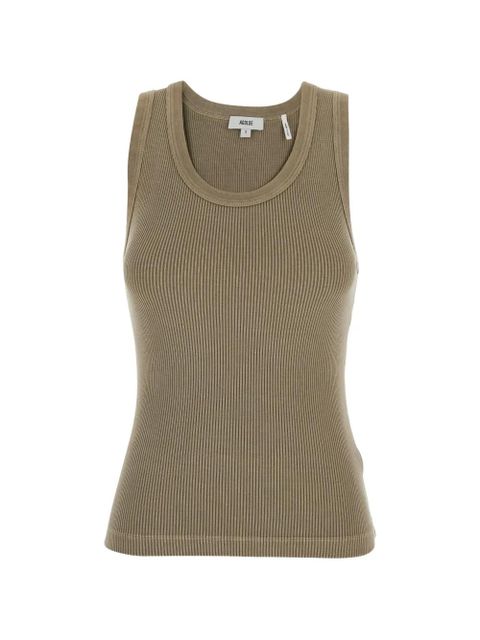 AGOLDE ribbed-knit tank top - Green - zdjęcie produktu nr 1