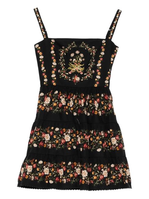 Agua By Agua Bendita Lima strappy floral mini dress - Black - zdjęcie produktu nr 1