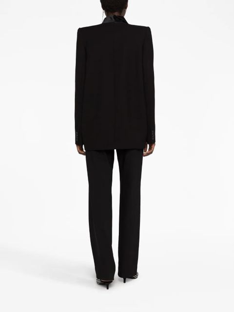 KHAITE The Malek asymmetric blazer - Black