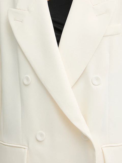 Marella marynarka MLTFERVORE kolor beżowy dwurzędowa gładka 2613041093200