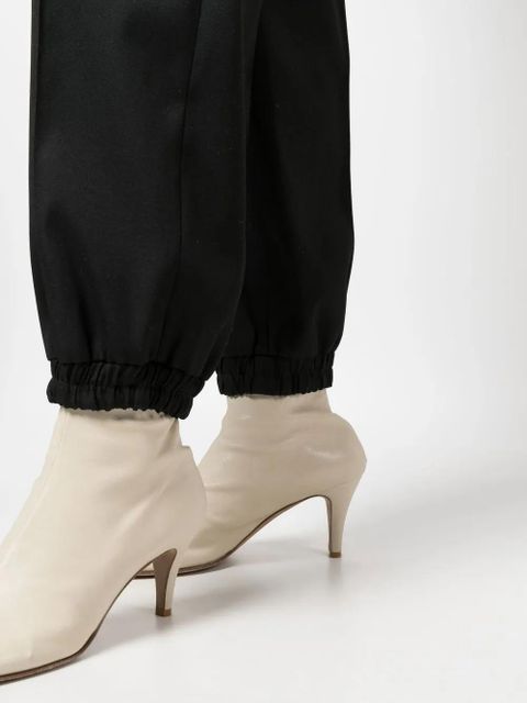 Jil Sander drawstring-fastening waist trousers - Black