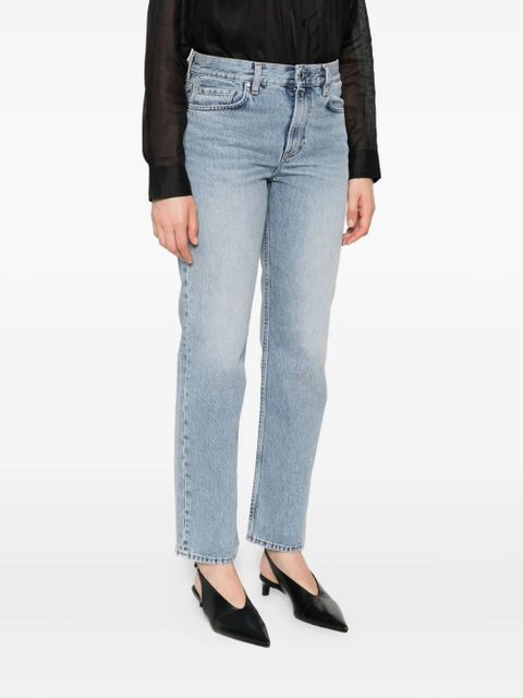 TOTEME five-pocket organic-cotton jeans - Blue