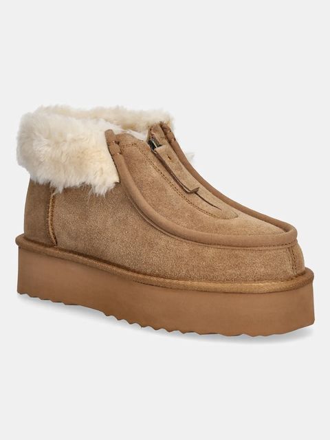 Answear.LAB śniegowce zamszowe kolor brązowy - zdjęcie produktu nr 1