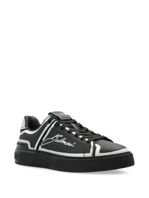 Balmain logo-print sneakers - Black - zdjęcie produktu nr 2